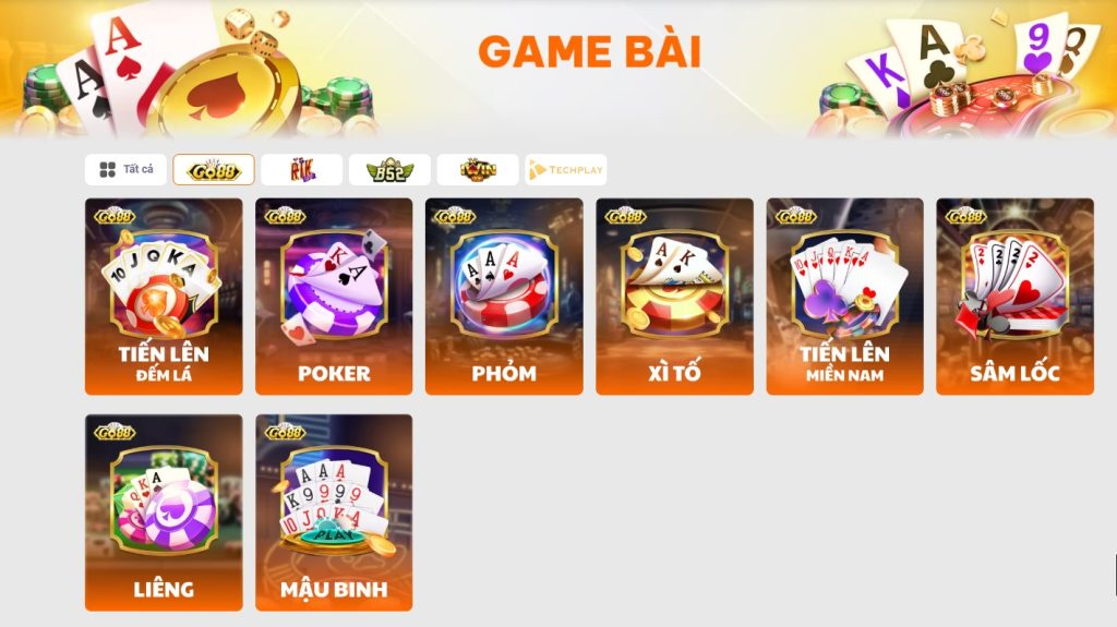Nên ưu tiên chọn game bài từ Go88 hoặc B52 Club