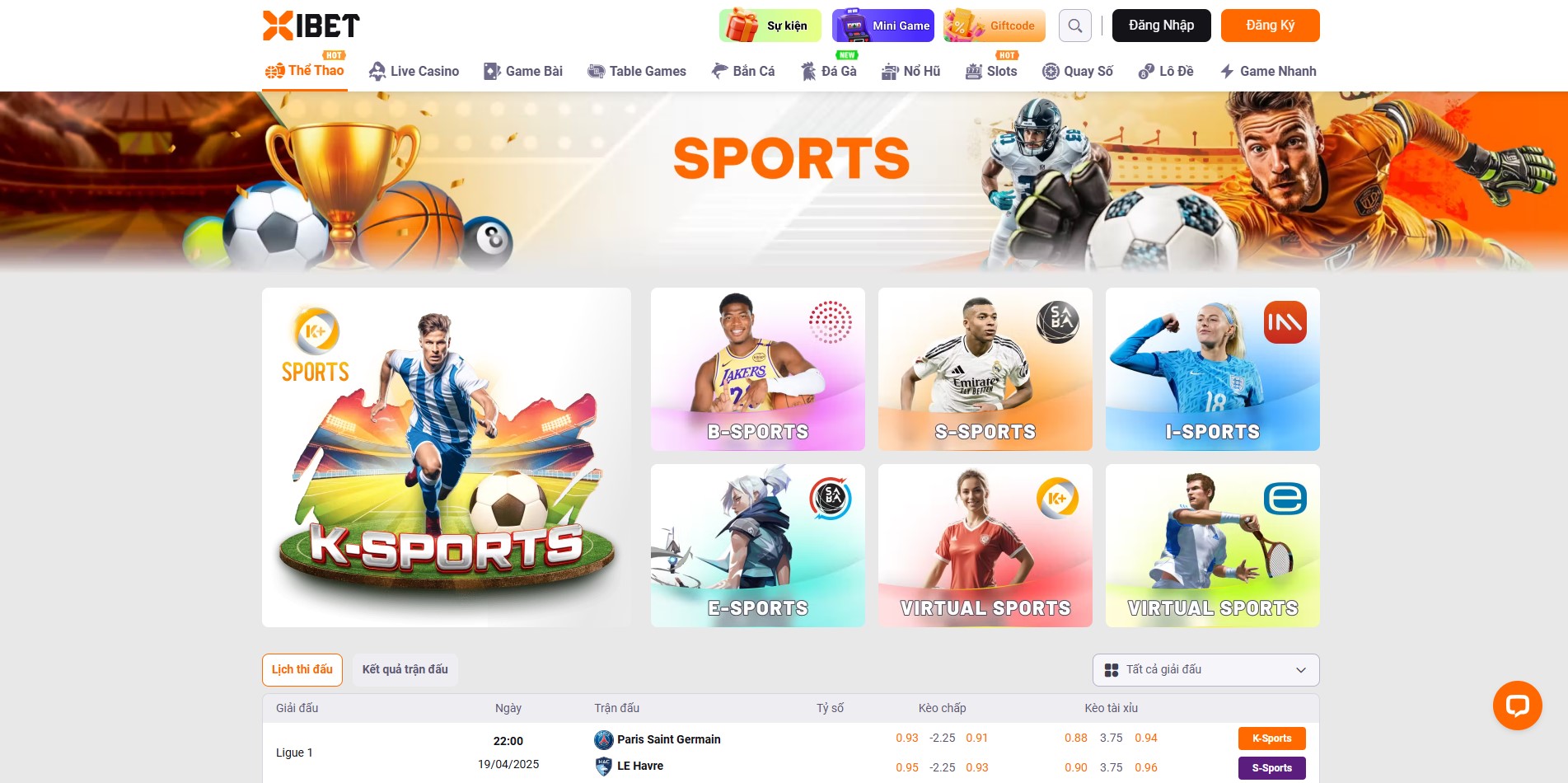 Cá cược thể thao XIBET thu hút đông đảo bet thủ